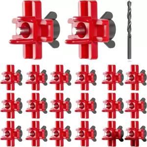 20팩 치킨 워터러 니플 수평 자동 급수기 그래비티 DIY 가금류 급수 시스템 누수 방지 병아리 쿱 물 절약