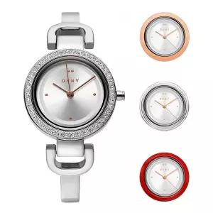 DKNY [공식본사정품] NY2861 시티 링크 베젤 세트 여성 메탈시계 3307298