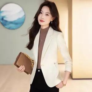 루타꽁몰 여친 오피스룩 자홍색 코트 재킷 양복 긴팔 정장 봄가을 HO3