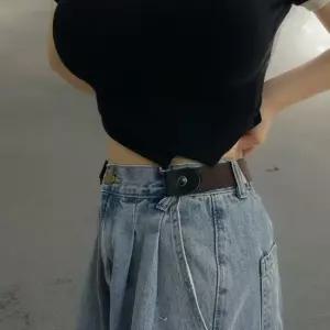 프리 브라운 노버클 탄성 벨트 버클없는 늘어나는벨트 노버클벨트 버클없는벨트 밴딩벨트