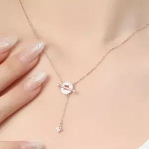 실버골드 토글 매듭 마스크목걸이 925 은 목걸이 라운드목걸이 도금목걸이 여성실버목걸이