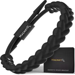 남성용 MagnetRX 마그네틱 스포츠 팔찌 - 조절 가능한 걸쇠가 있는 남녀용 초고강도 밸런스 일상복용 방수