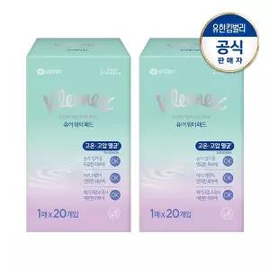 [크리넥스] 퓨어워터패드 1매x20개입X2개