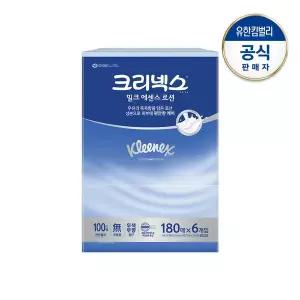 [크리넥스] 밀크에센스로션 미용티슈 180매X6입