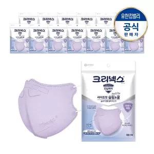 [크리넥스] 라이트핏 쿨마스크 대형 5개입X14개_퍼플
