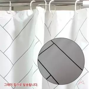 TBZ 모던 그레이 샤워커튼 1개