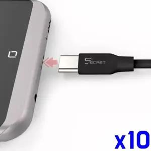 TBZ 데이터 충전케이블 C타입 2M x10개 휴대폰악세사리