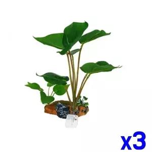 TBZ 수족관 어항 유목 수초 장식 소 x3개 수조장식용품