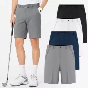 남성 골프웨어 쿨 여름 골프 반바지 5부 냉감 스판 히든밴딩 남자 골프복 하의 연습복 바지 빅사이즈 30~40