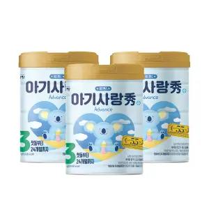 남양 아기사랑 수 캔분유 800g 3단계 3캔