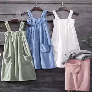 여성 EDC224V2 밴딩 스커트 샤워가운 원피스 골프가운 목욕가운