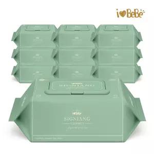 아이러브베베 시그니앙75 라포레 77매 10팩 캡형 75g 고평량 엠보 아기물티슈