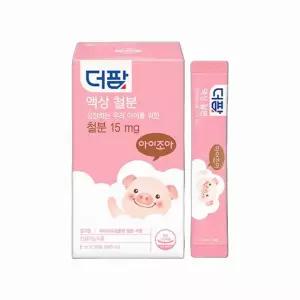 더팜 액상 철분 30포 (1개월분) 맛있게 섭취하는 딸기맛 액상 철분
