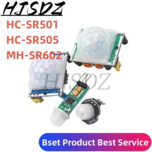 5개세트 HC-SR501 MH-SR602 IR 초전기 적외선 미니 소형 인간 센서 감지기 모듈 브래킷 조정
