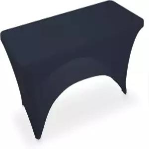 란스 리넨 - 72인치 x 30인치 직사각형 테이블용 6인치 맞춤 신축성 테이블보 웨딩/연회/트레이드 쇼