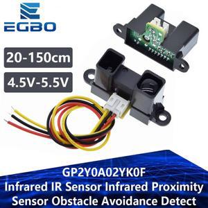 적외선 IR 센서 근접 장애물 회피 감지 케이블 포함 거리 측정 GP2Y0A02YK0F 20-150cm
