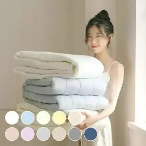 아망떼 BEST 사계절 먼지없는 알러지케어 순면 냉감 고정밴드 미끄럼방지 침대패드