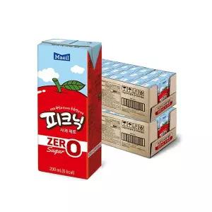 피크닉 사과 제로, 200ml, 24개입, 2개