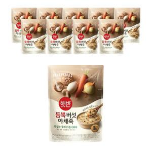 CJ 햇반 듬뿍 버섯야채죽 420g, 10개