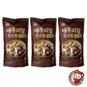 반찬단지 실속형 메추리알 장조림 국내산 1kg*3개
