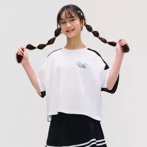 [오션스카이] [2color] 여아 레터링 반팔티