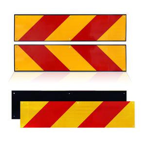 예스카 KC인증 초고휘도 후부반사판(2개 1세트) 대형화물차 트럭 안전용품