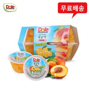 Dole 돌 후룻볼 복숭아(4개입) x 3팩/간편과일/무배