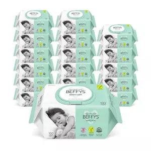 [베피스] 젠틀 소프트 (캡) 물티슈 100매 X 18팩(60gsm 무료배송)