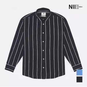 [하프클럽/NII]남성 오버핏 스트라이프 셔츠_NNXNLVF8466