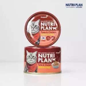 [뉴트리플랜]토핑캔 흰살참치와 닭가슴살 160g 24캔(1박스)