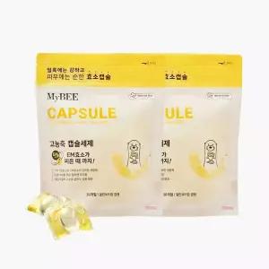 초핫딜 마이비 고농축 캡슐세제 순한 유아세제 베이비코튼향 30개입 2개