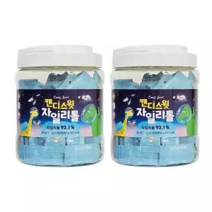 캔디스윗 자일리톨 (1gX180정X2) 360g 무설탕 사탕 대용량 자일리톨 캔디 아기 유아 어린이
