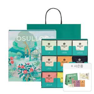 오설록 차의 정원 선물세트 9종, 27입+증정(쇼핑백, 웨하스 1개, 트라이얼 4입 키트, 1개)