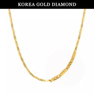 [한국금다이아몬드] 순금 목걸이 24k 여자 대나무컷팅 11.25g