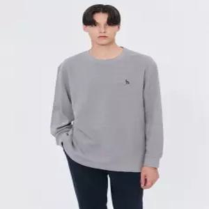 [24FW] WHTS4D361G2 클리어런스스테디셀러 그레이 단색 면 긴팔티셔츠