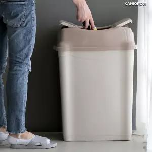 가정용 대용량 쓰레기통 원터치스윙형 탕비실 고급 큰 휴지통 50L