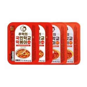 추억의 국민학교 떡볶이 4팩_오리지널2팩+쫄볶이2팩