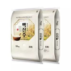 [더프레시] 25년산 찰지고 하얀백진주 10+10kg (상등급)