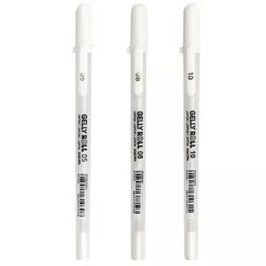 사쿠라 겔리 롤 1.0MM 0. 8 화이트 선택가능 5 펜 로펜 흰색펜 젤리롤펜