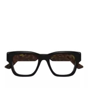 렉탱귤러 블랙 하바나 안경테 GG1669O 005 BLACK HAVANA TRANSPAR 52
