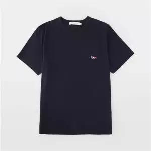 메종키츠네 트리컬러 폭스 패치 남녀공용 반팔 티셔츠 FM00120KJ0010 P480