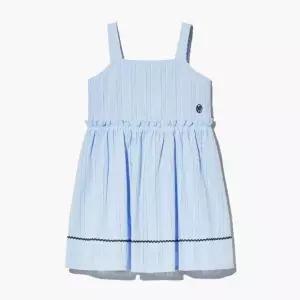 마리떼프랑소와키즈반바지 TQK MFE45UDR107SBL KIDS W EYELET EMBROIDERY SLEEVELESS DRESS