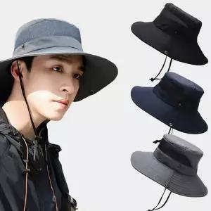 여름 벙거지 모자 와이드챙 메쉬 바캉스 남성 벙거지 모자 통기성 야외 여성 낚시용 골프용 가리개 등산용