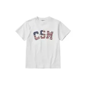 아이필블루씨에스엠 IFEELBLUECSM CSM USA Graphic Logo 티셔츠 White CSM26SSTS001WH 470625