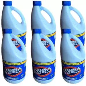 유한락스 레귤러 2L 6개 /락스 표백제 소독제 살균제