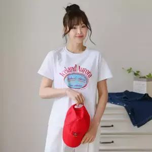 [핑크시슬리] 크래뷰 쫀쫀 모달 크랙 반팔티