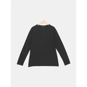 [빌리버스] 남성 데일리 면 세미크롭 헨리넥 루즈핏 긴팔티 BAZ010_P419368620