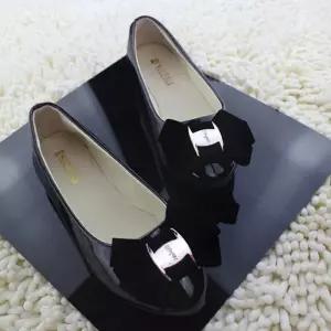 모던 클래식 여성 페이턴트 리본 에나멜 플랫슈즈 단화 여자단화 여성단화