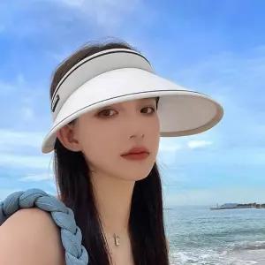자외선차단 휴대용 롤업 썬캡 챙길이 13cm 야외 여성 돌돌이 모자 6컬러