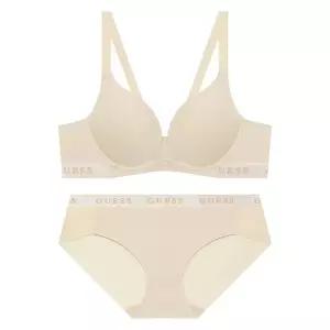 [게스언더웨어](강남점)프론트키퍼 노와이어 브라 + 팬티 세트( GEWBR R16/BP R16/ BE )